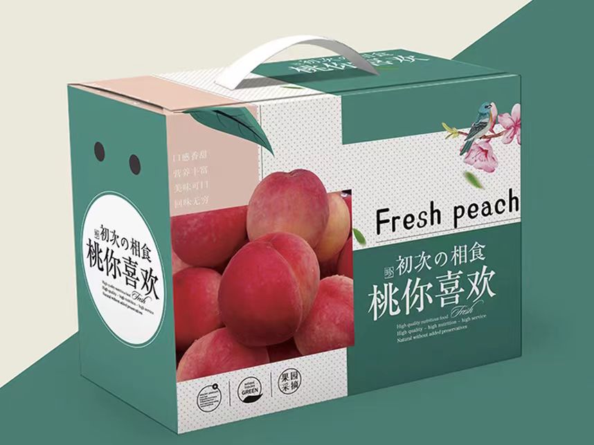 成都水果包装生产厂家:水蜜桃包装盒设计的元素及要点(一) 成都水果包装生产厂家:水蜜桃包装盒设计的元素及要点(一)